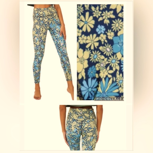 NEW FP Movement $98 XS Lose Control Leggings Navy Floral Ditsy free people - Picture 6 of 6